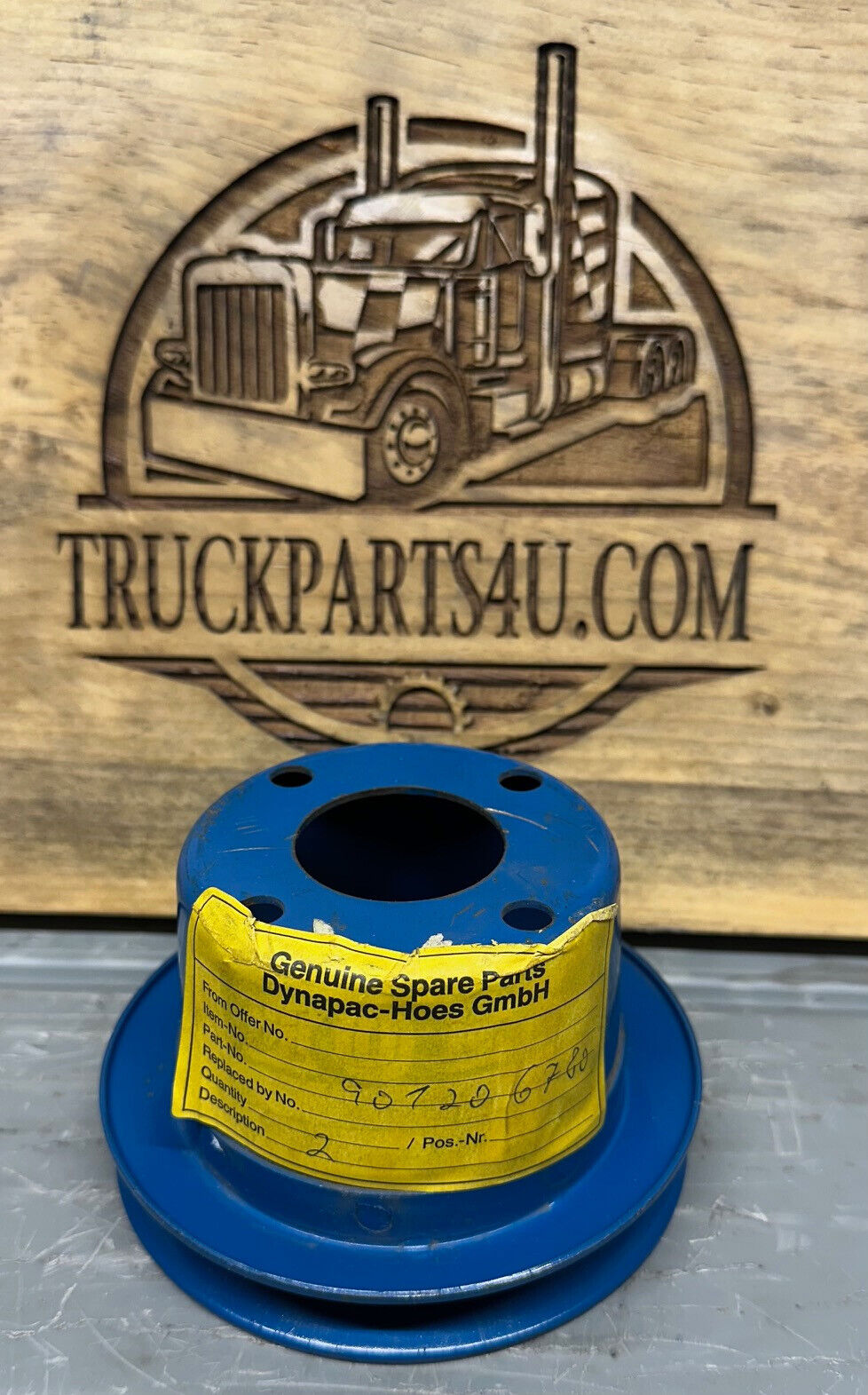 901206780 DYNAPAC SINGLE GROOVE PULLEY *NEW GENUINE